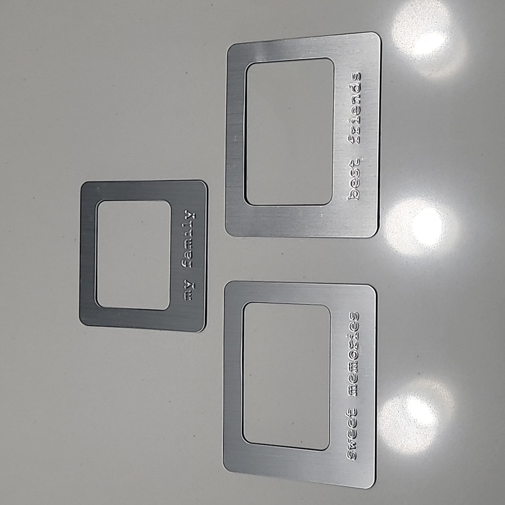Magnetic Refrigerator Photo Frames, set of 3